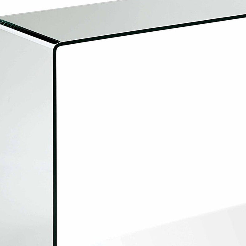 47" Clear Glass Block Console Table-2