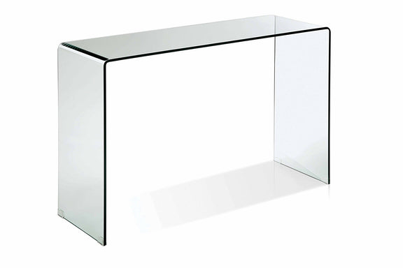 47" Clear Glass Block Console Table-0